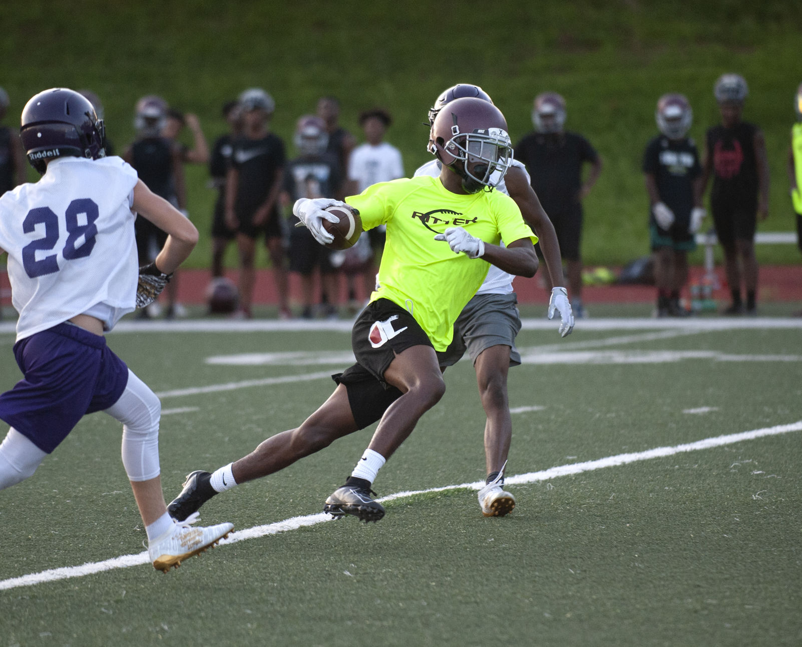 Cardinal Ritter and Parkway North football practice